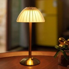 Traditional Table Lamp Retro Design Glass Bedside BedRoom Dimmable Table Light