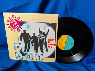 Def Con 4/Four 12'' Single Say U Love Me Reprise Promo PRO-A-3718 1990