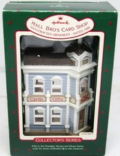 Vintage 1988 Hallmark Hall Bros Card Shop Collector's Series Ornament