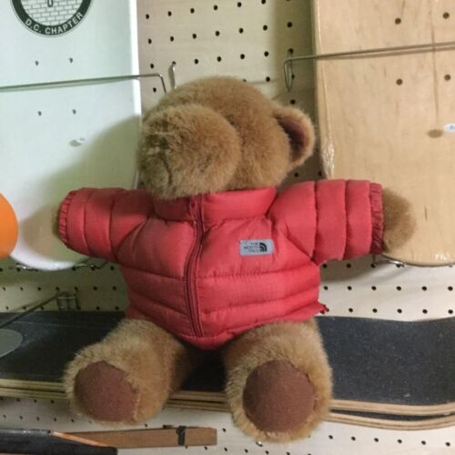 The North Face Nuptse Teddy Bear Plush Red Jacket Japan First Shipping |  eBay