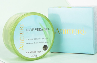 Ammuri Bio Aloe Vera Gel 100% reine natürliche Feuchtigkeitscreme für Gesicht, Körper 2X