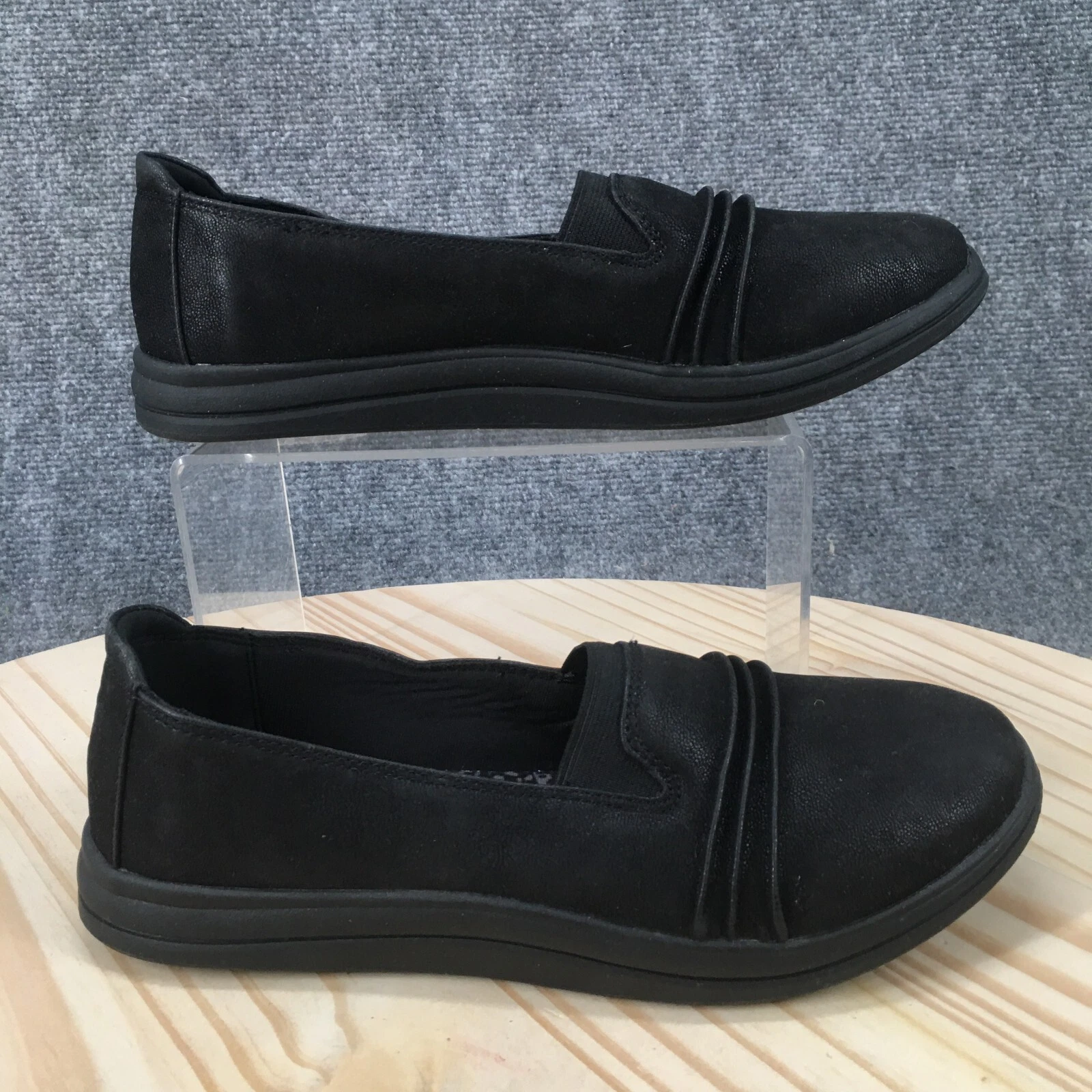 Scarpe Clarks Cloudsteppers donna 6 5 W Breeze Sol mocassino slip on nero