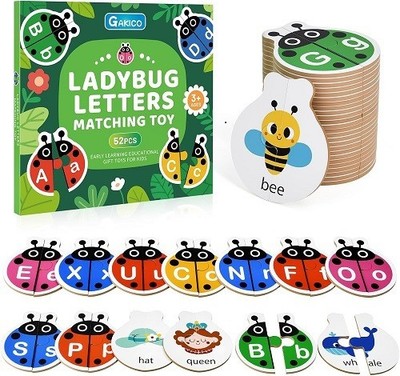 Ladybug Self Correcting Alphabet Puzzle: Letter Matching Games for Toddlers 3...