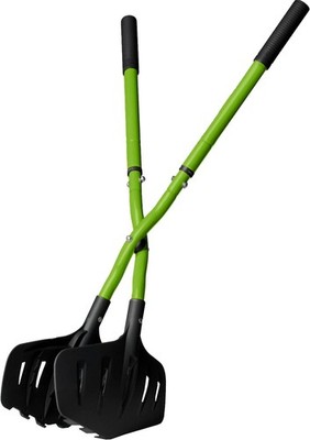 Earthwise 50002 Gator Grabber Telescoping Leaf Grabber, Green/Black