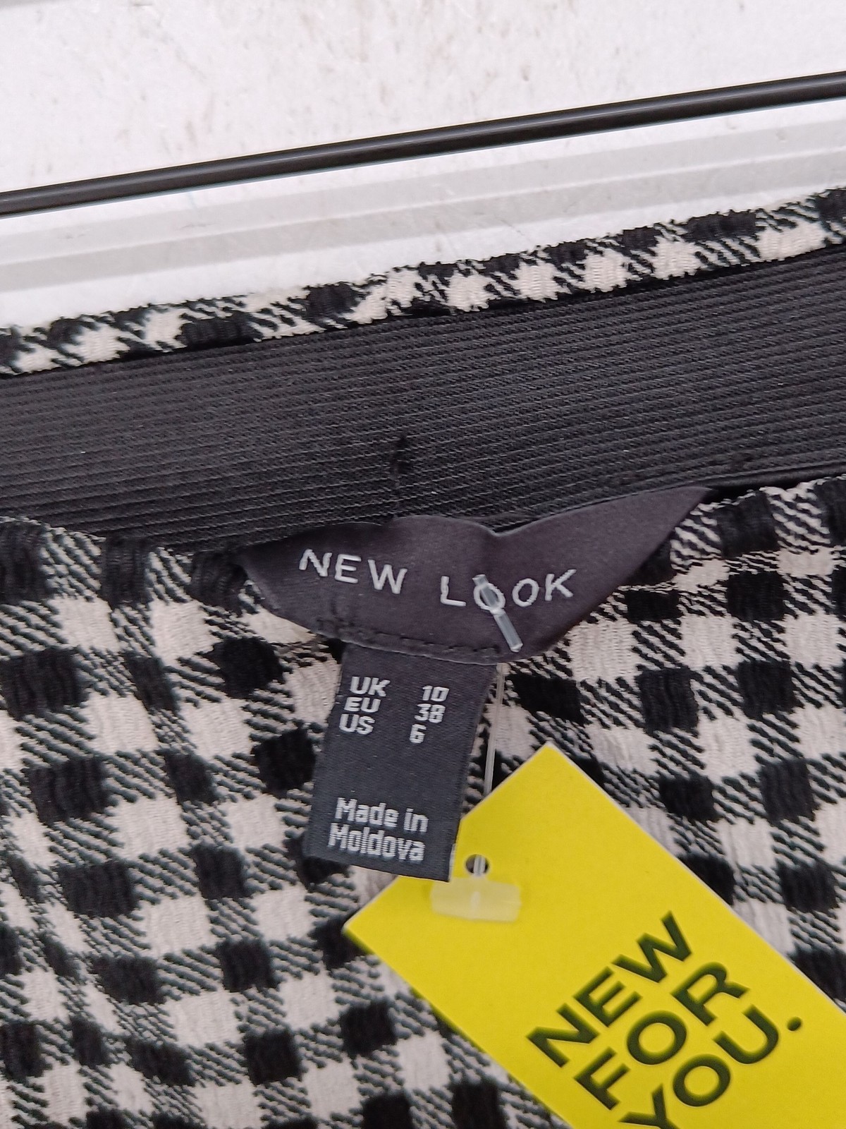 ALTRA Leggings donna New Look UK 10 nero a quadri 100% altro jegging