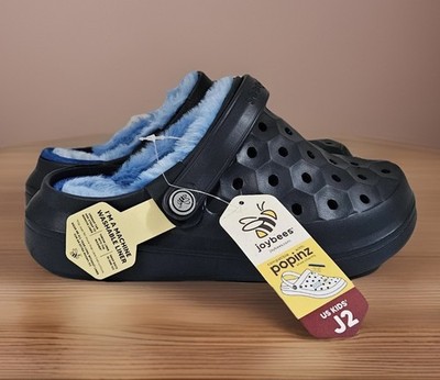 Joybees Lined Clog Kids J2 Navy *FREE SHIPPING*  