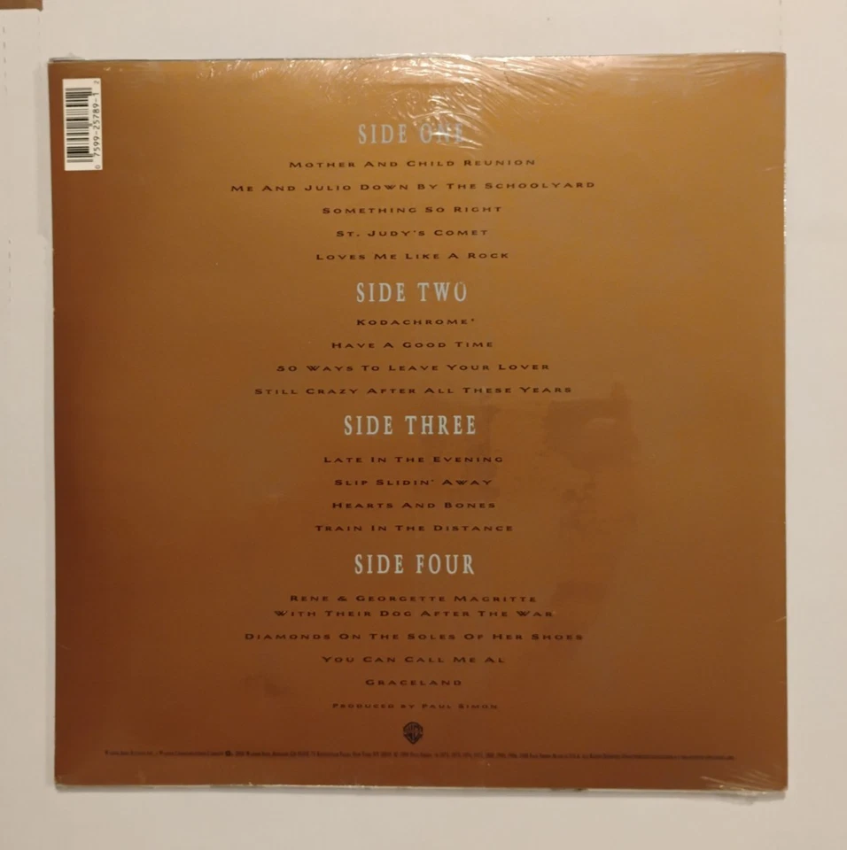 Sealed Paul Simon - Negotiations And Love Songs 1971-1988 Original Pressing 2LP - Image 2 of 2