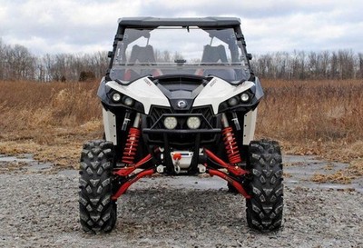 SuperATV Scratch-Resistant Flip Windshield for Can-Am Maverick
