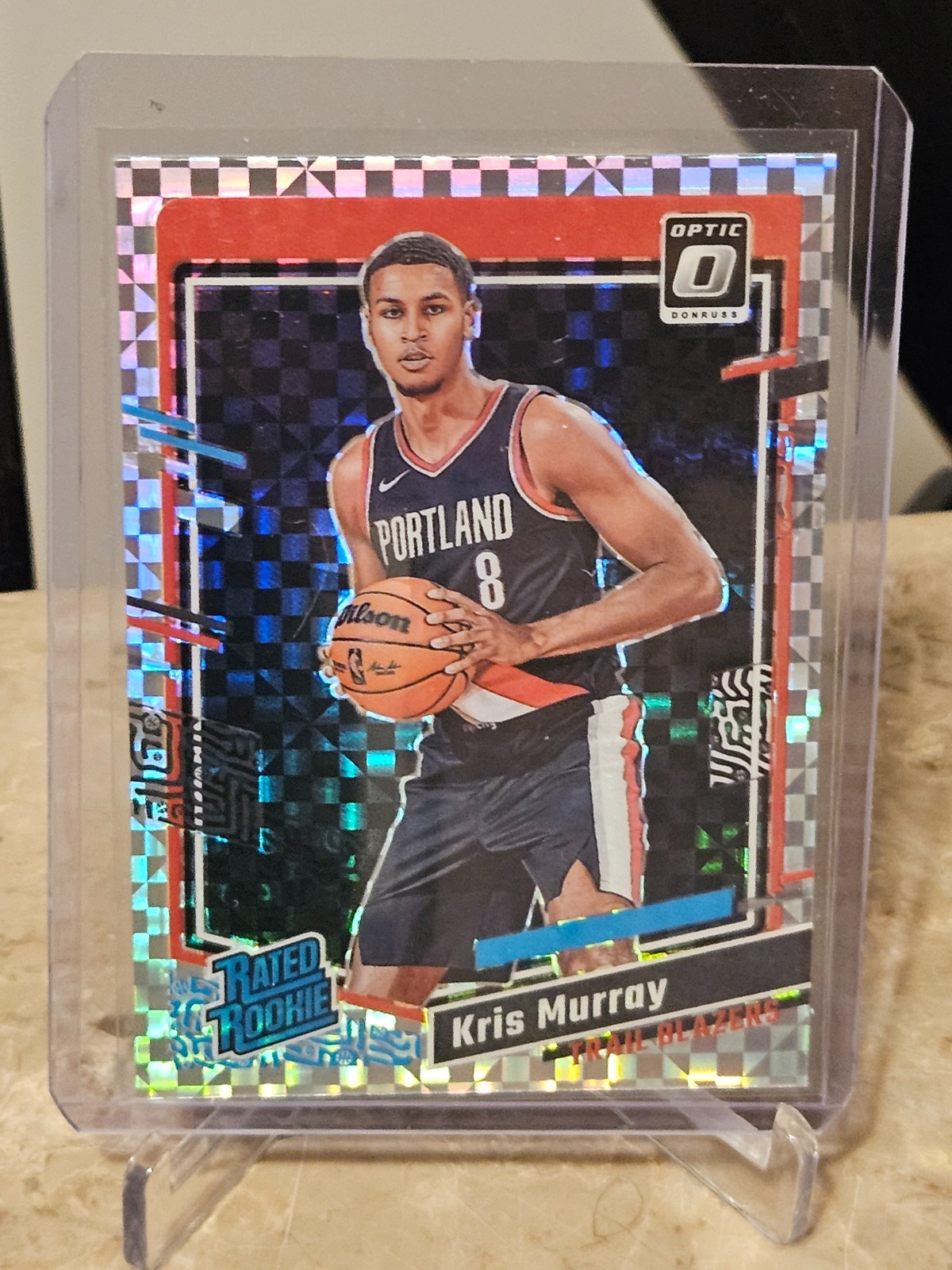 2023-24 Panini Donruss Optic Checkerboard #213 Kris Murray SP Rated Rookie RC