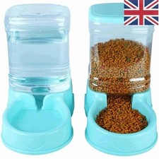 3.8L Automatic Pet Feeder Large Cat Dog Food Dispenser/Water Fountain Drink Bowl