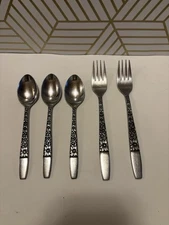 Hanford Forge Spring Lake Stainless 3 Spoons 2 Forks Japan