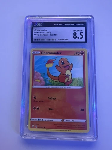 Pokemon Vivid Voltage Charmander 023/185 Graded CGC Gem Mint 8.5