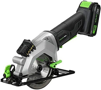 Mini Circular Saw, DC20V 4-1/2'' Cordless Circular Saw with 2.0Ah Battery, Laser