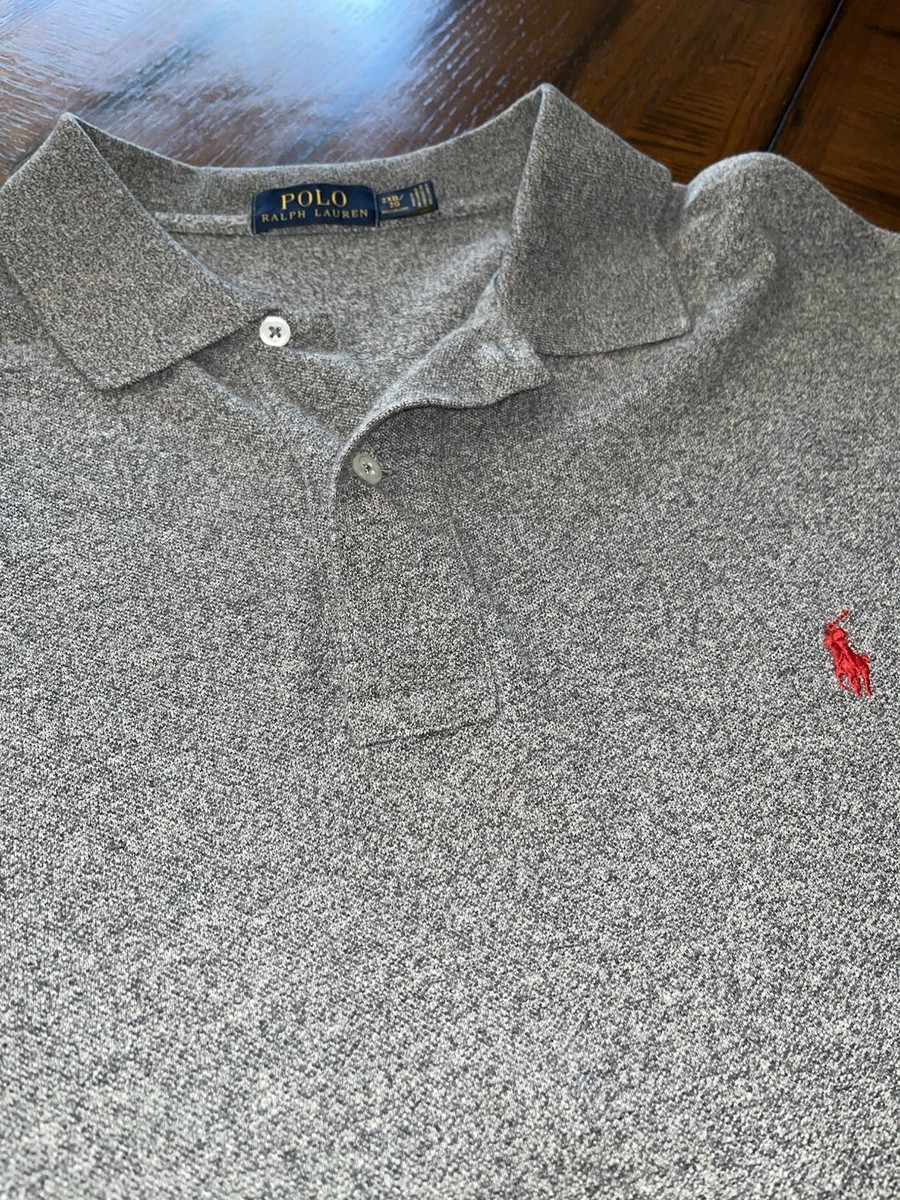 2XB - Polo Ralph Lauren Heather Grey Red Horse Excellent Condition