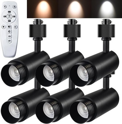 12W Zoomable LED Track Lighting Heads, 2700-6500k Adjustable H Type Track Lig...