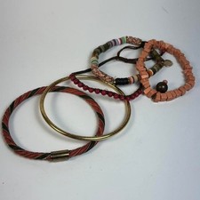 Boho bracelets with glass and stone beads