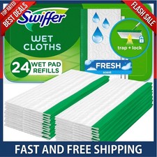 New Pack Of 24 Count Swiffer Sweeper Wet Mopping Cloths Fresh Scent Fast Ship