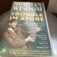 NORMAN WISDOM TROUBLE IN STORE VHS -RARE RETRO VIDEO TAPE MOVIE NEW SEALED