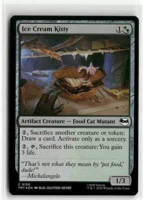 Ice Cream Kitty FOIL Teenage Mutant Ninja Turtles MTG NM