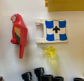 (2) Lego Pirates: 6259 BROADSIDE BRIG & 6257 CASTAWAY'S RAFT- both 100% Complete