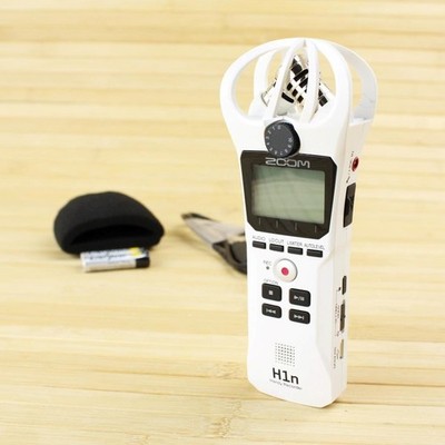 Zoom H1n -  2-Input / 2-Track Portable Digital Handy Recorder - White