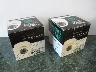 Wirepath Dome Surveillance Cameras One Set WPS-100-DOM-A-WH 3.6 mm Lens