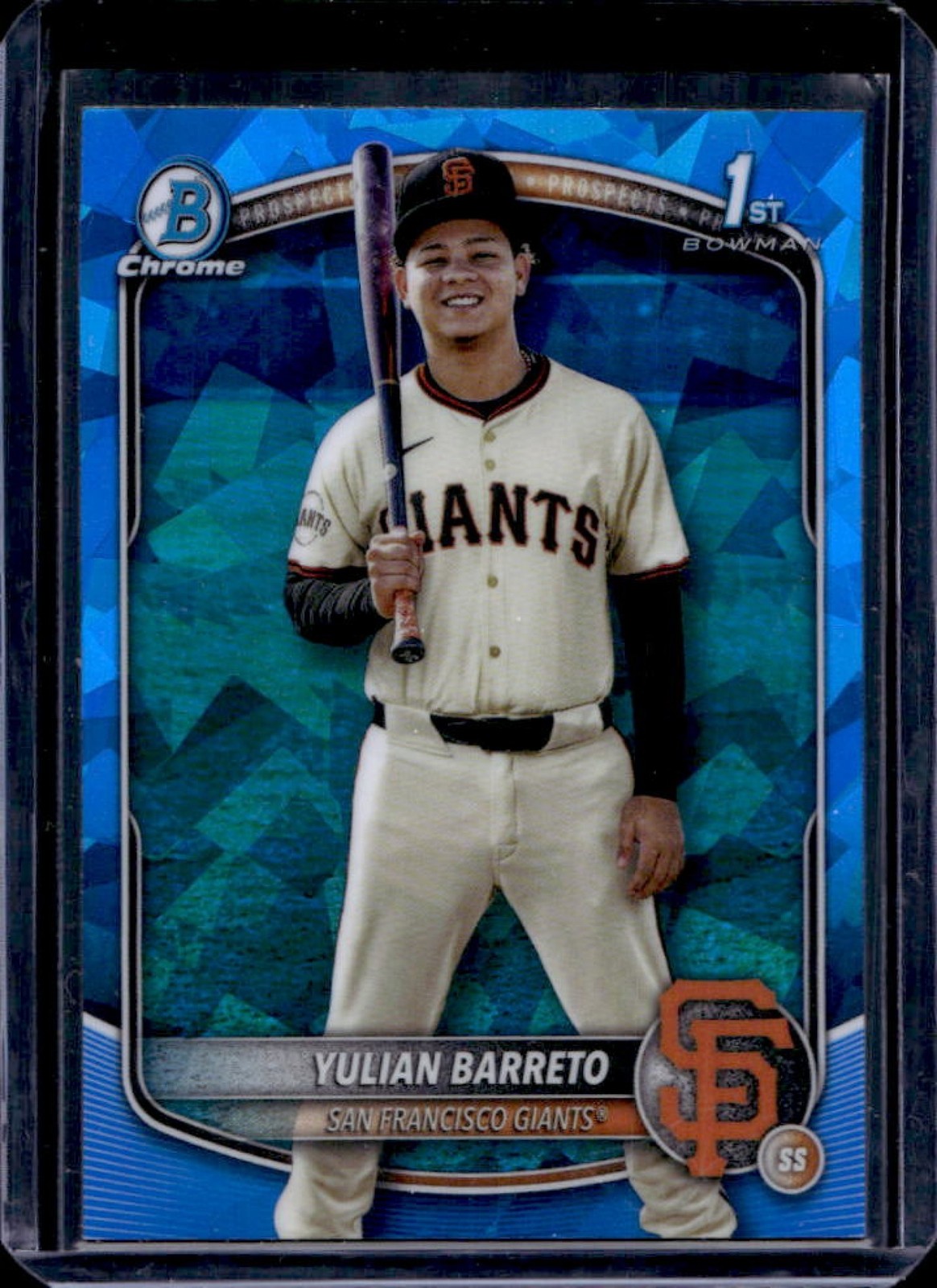 2025 Bowman Chrome Sapphire Yulian Barreto 1st #BCP-229 Giants