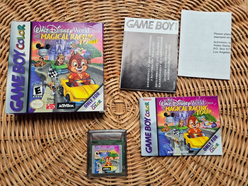 Nintendo Game Boy Color - Walt Disney World Magical Racing Tour Compete W Manual