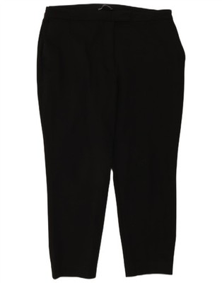 Marks & Spencer Damen Slim Cropped Hose UK 20 2XL W40 L27 Schwarz EC32