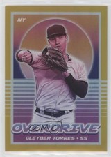 2021 Panini Chronicles Overdrive Gold Prizm 9/10 Gleyber Torres #6 9v7