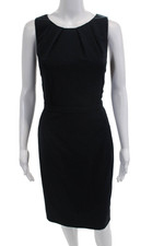 Elie Tahari Womens Sheath Pencil Dress Black Sleeveless Size 16