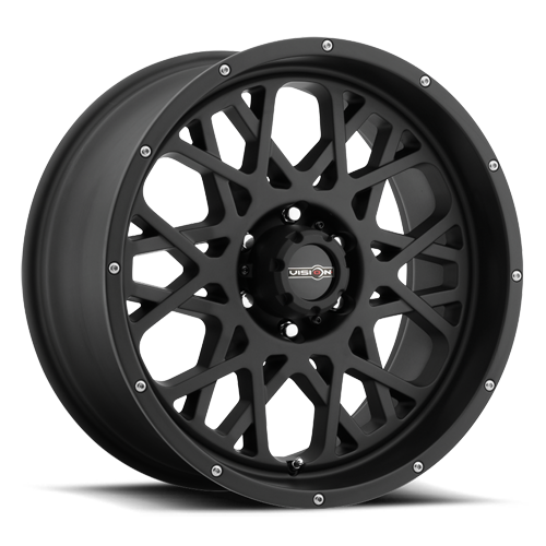 18X9 Vision Off Road 412 Rocker 5x127 5x5 Satin Black Wheel Rim (QTY 1)