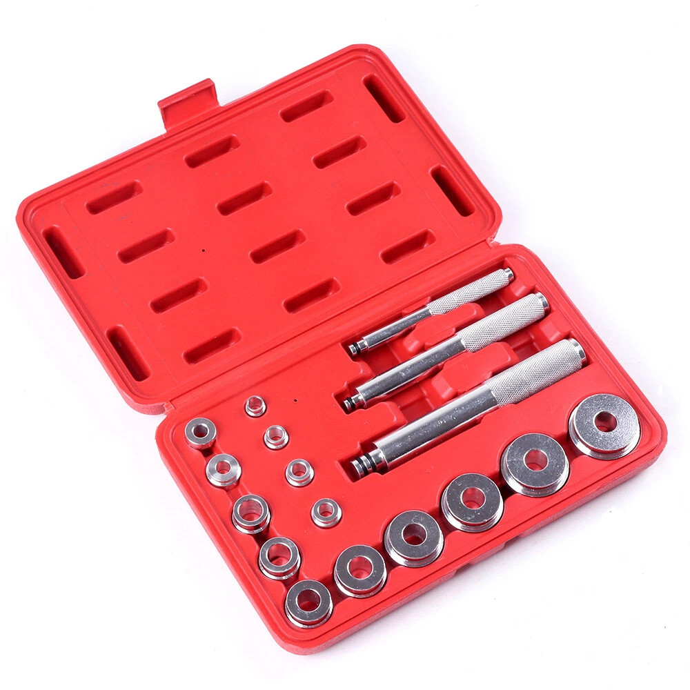 Bushing Seal Installer Remover Bearing Race Set Driver Tool Kit Automotive 17 Pc