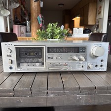 Sony TC-K71 3 Head Dual Capstan Cassette deck AC120V 60Hz Silver Vintage Japan