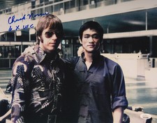 Chuck Norris Signed 11x14 with Bruce Lee in Italy Airport Photo 2 JSA
