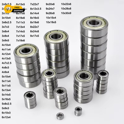 10 Stück Kleinlager Innendurchmesser 2 mm 3 mm 4 mm 5 mm 6 mm 7 mm 8 mm 9 mm 10 mm 3x7x3 5