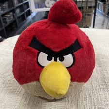 Angry Birds Plush Red Bird Toy Stuffed Animal 8" 2010 Commonwealth