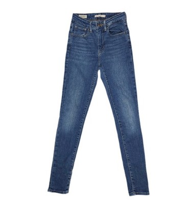 LEVI'S 721 Jeans High Rise Skinny 24 Stretch Levi's Premium Blau Original *TOP*