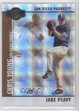 2008 Topps Co-Signers Hyper Plaid Bronze /75 Jake Peavy Chris Young #090