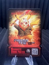 Friday The 13th (Pikachu) - Movie Ticket Card - Electric Pikachu Cosplay Pokemon