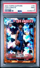 2024 TOPPS CHROME SAPPHIRE EDITION ORANGE #151 CAM CHRISTIE 16/25 PSA 9
