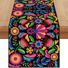 Cinco De Mayo Table Runner Mexican Party Decor Halloween Party Decoration 72"