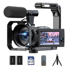  TESTED Handheld Camcorder 5K HD - Dual Lens Vlogging Camera for YouTube.