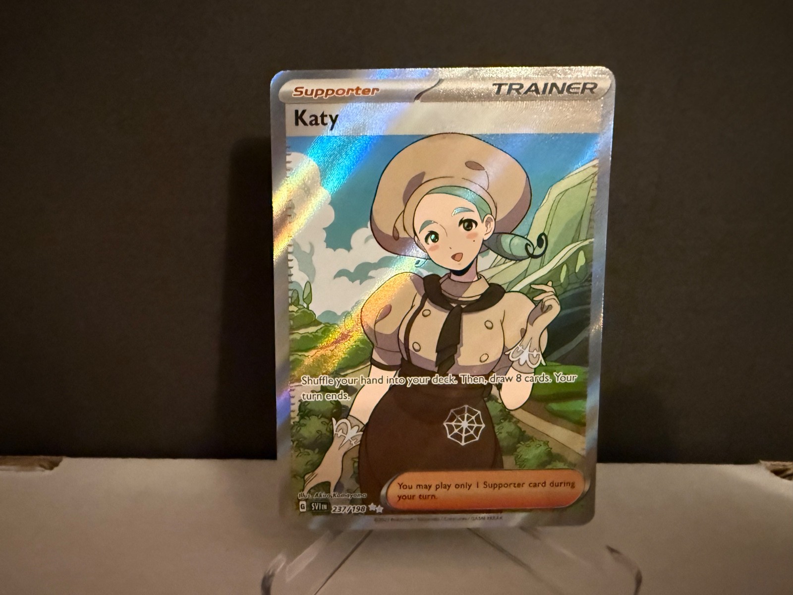 2023 Pokemon Katy 237 Scarlet &Violet Full Art Trainer Ultra Rare Card NM+