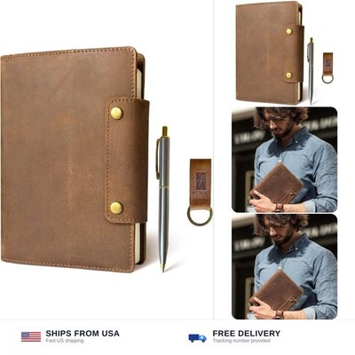 le vent Albero A5 Genuine Leather Journal Refillable - 5x8 Notebook Cover, 36...