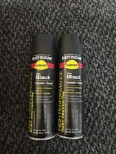 Rust-Oleum V2178838 Rust Preventative Spray Paint, Black, Flat, Solvent, 15 Oz 