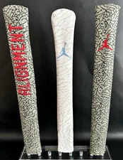 Air Jordan Elephant Print Alignment stick Covers Hand Made Upcycled