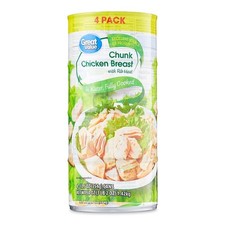 Canned Chunk Chicken Breast 12.5 oz Four Pack All Natural Protein
