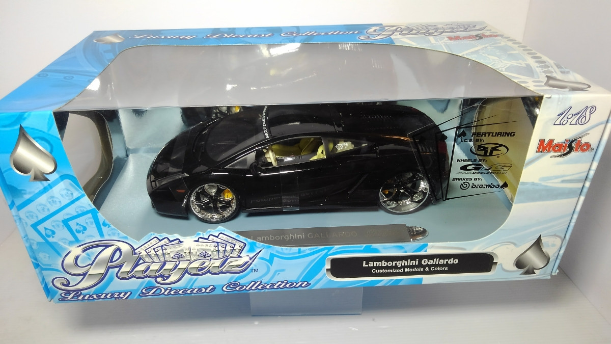 2024激安通販 Maisto Playerz 1 Black Gallardo Lamborghini Diccast Luxury マイスト