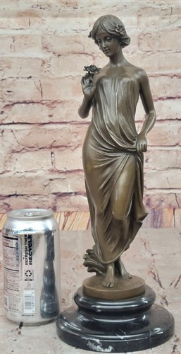Real Bronze Metal Statue Marble Base Mother Nature Goddess Love GREAT GIFT SALE - 第 2/10 張圖片